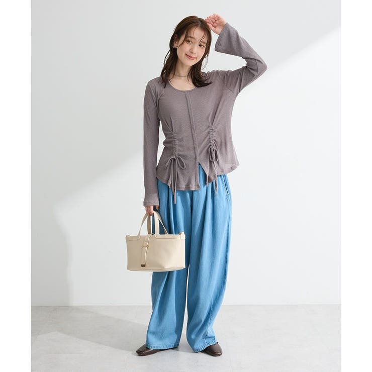 ライトデニムワイドパンツ | Green Parks  | 詳細画像10 