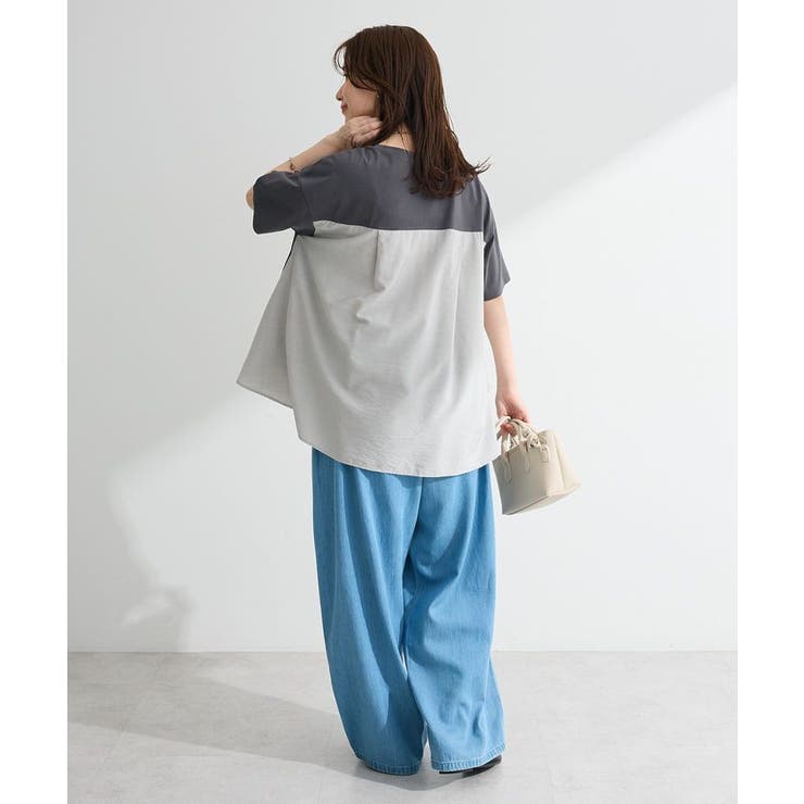 ライトデニムワイドパンツ | Green Parks  | 詳細画像13 