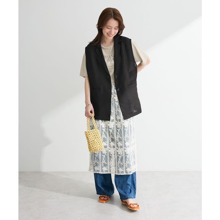 ライトデニムワイドパンツ | Green Parks  | 詳細画像2 