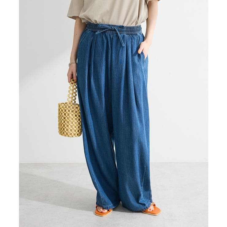 ライトデニムワイドパンツ | Green Parks  | 詳細画像3 