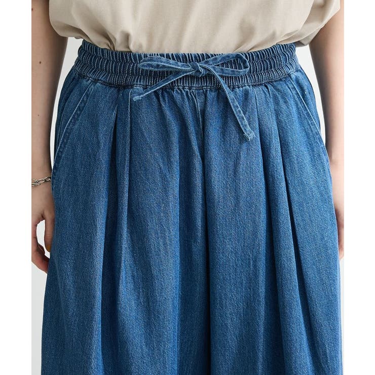 ライトデニムワイドパンツ | Green Parks  | 詳細画像4 