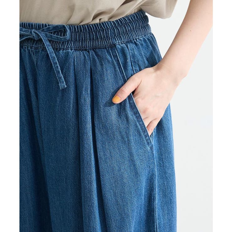 ライトデニムワイドパンツ | Green Parks  | 詳細画像6 