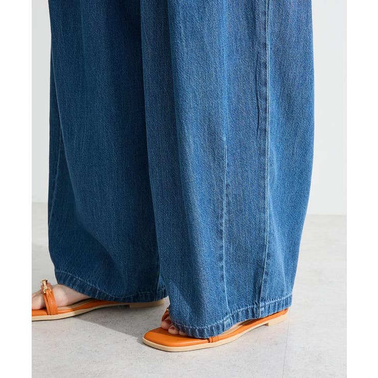 ライトデニムワイドパンツ | Green Parks  | 詳細画像7 