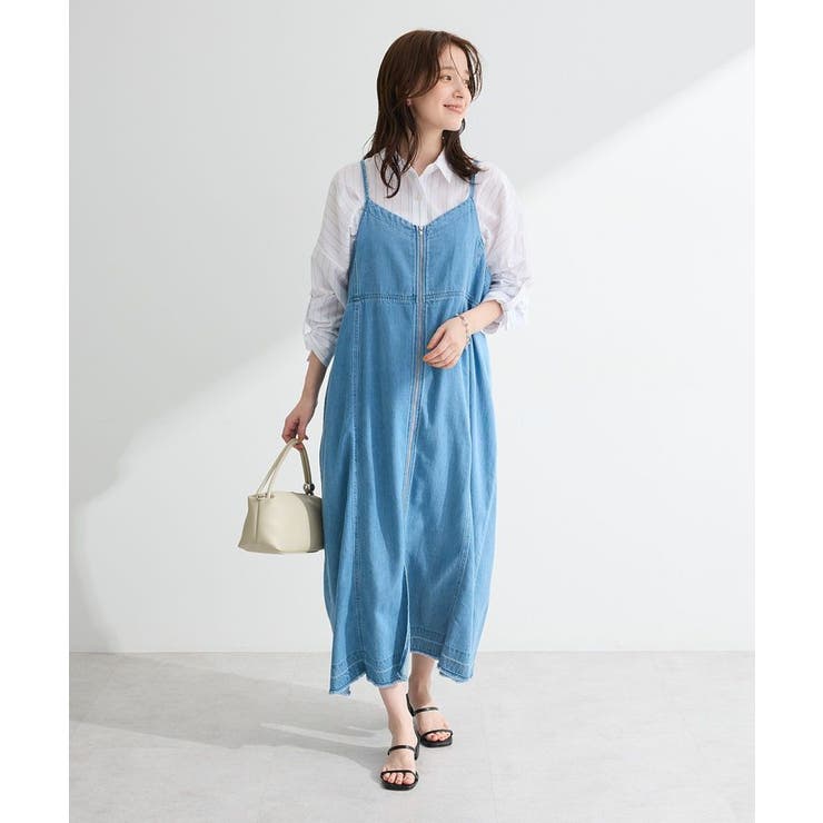 ライトインディゴ | ライトデニムキャミワンピース | Green Parks 