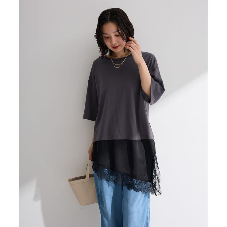 レースドッキングTシャツ | Green Parks  | 詳細画像14 
