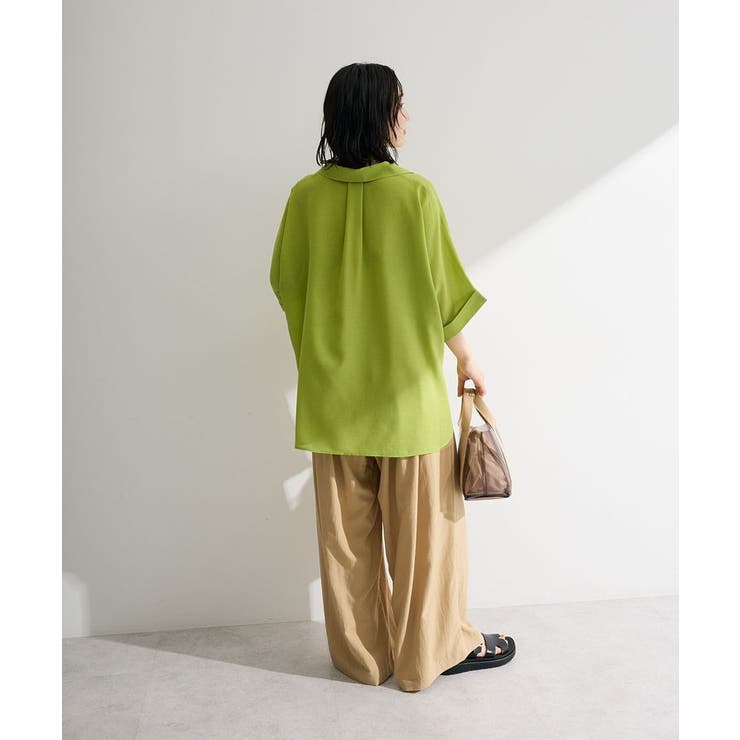 【WEB限定】開襟シアージャケット風シャツⅡ | Green Parks  | 詳細画像11 