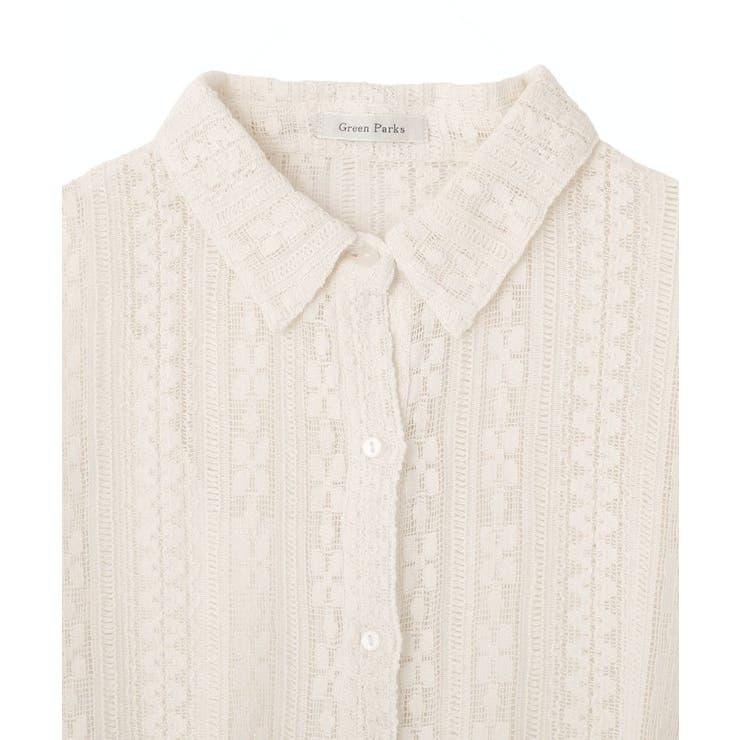 長袖レースシャツ | Green Parks  | 詳細画像13 