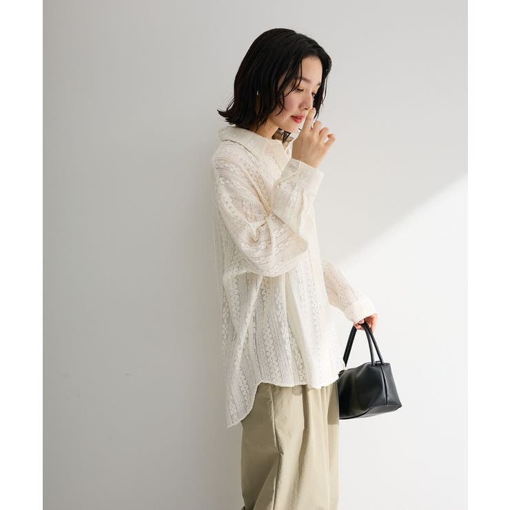 長袖レースシャツ | Green Parks  | 詳細画像6 