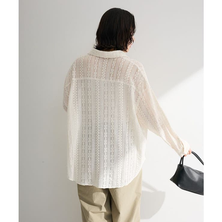 長袖レースシャツ | Green Parks  | 詳細画像7 