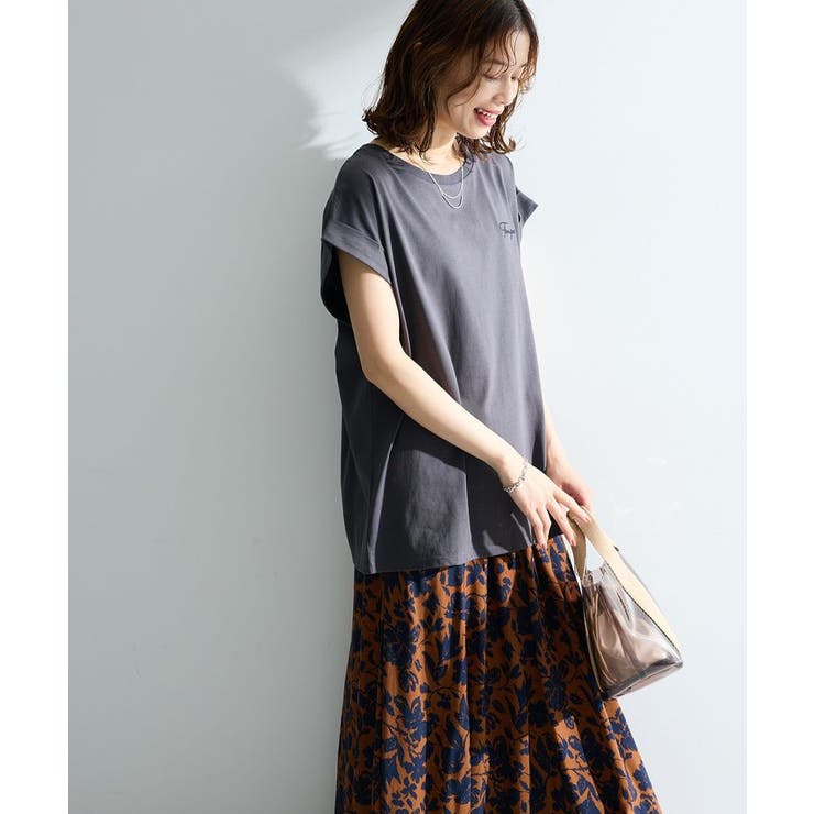 【適ON】汗染み防止フレンチロゴTシャツ | Green Parks  | 詳細画像14 