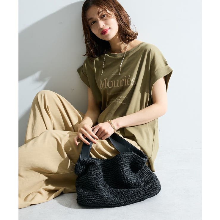 カーキ | 【適ON】汗染み防止フレンチロゴTシャツ | Green Parks 