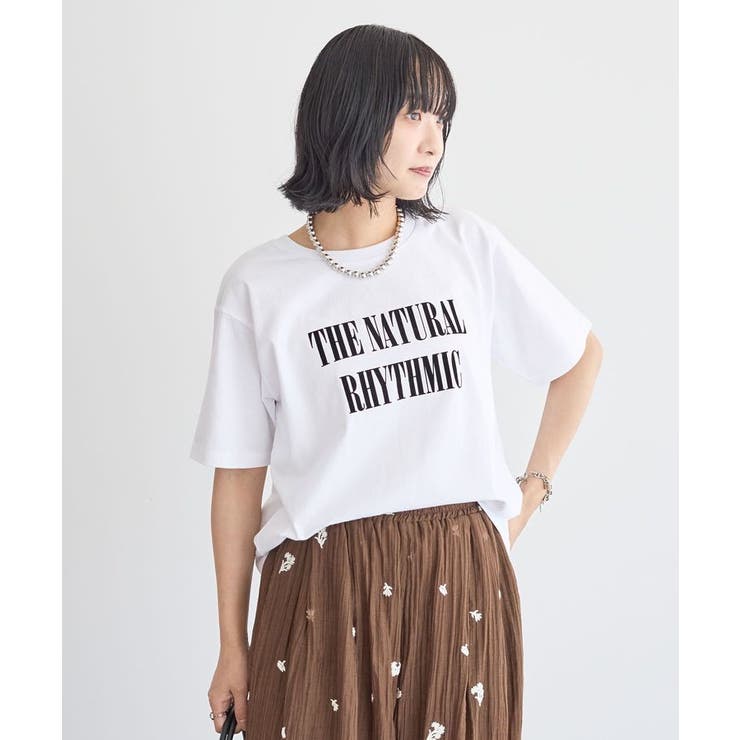 オフホワイト | フロッキーロゴTシャツ | Green Parks 