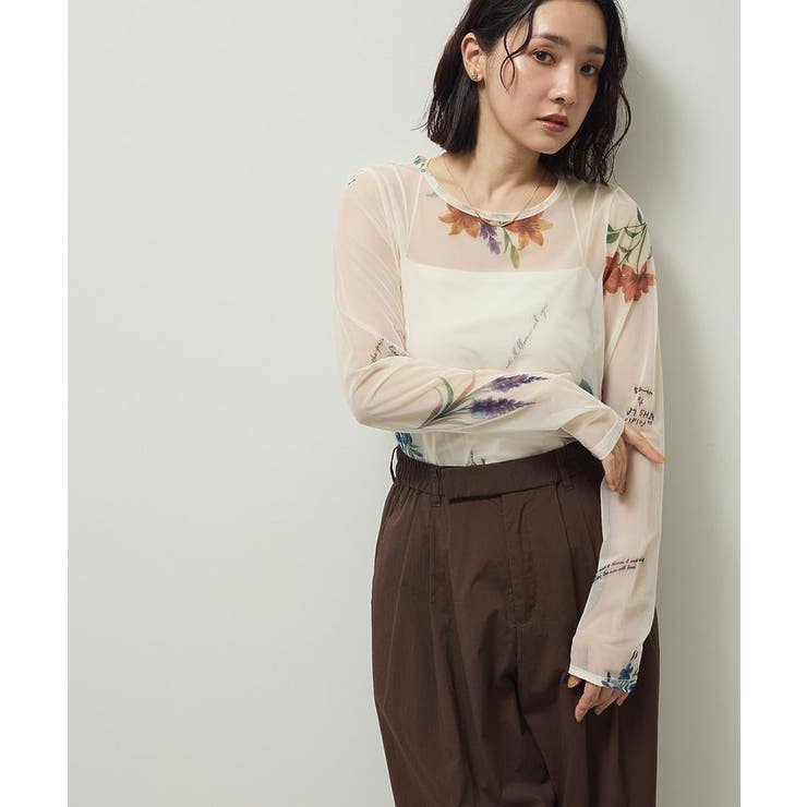 【WEB限定】フラワープリントシアーロンTEEⅡ | Green Parks  | 詳細画像16 