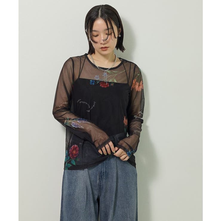 【WEB限定】フラワープリントシアーロンTEEⅡ | Green Parks  | 詳細画像20 