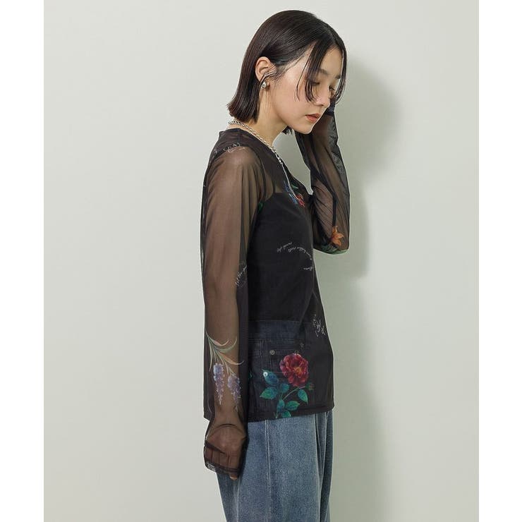 【WEB限定】フラワープリントシアーロンTEEⅡ | Green Parks  | 詳細画像21 