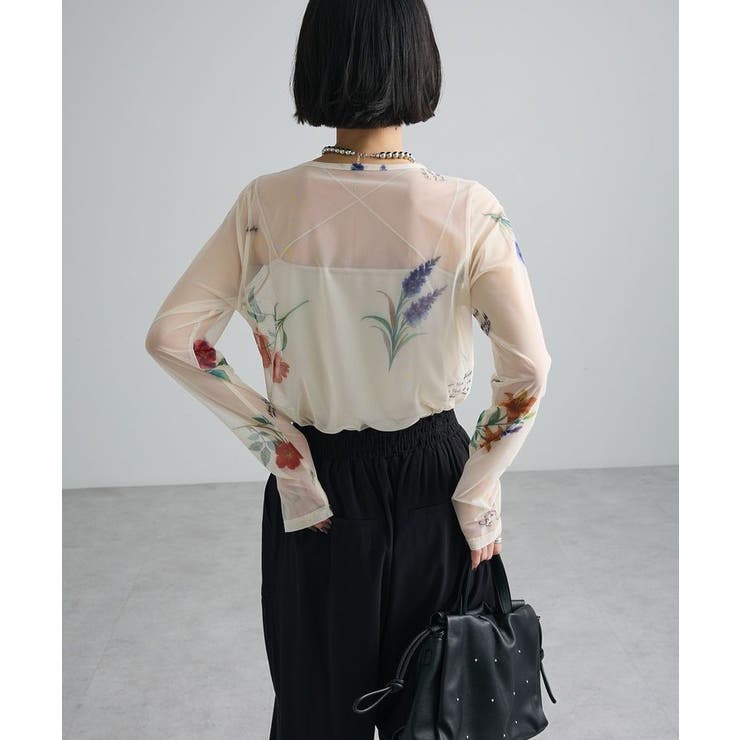 【WEB限定】フラワープリントシアーロンTEEⅡ | Green Parks  | 詳細画像4 