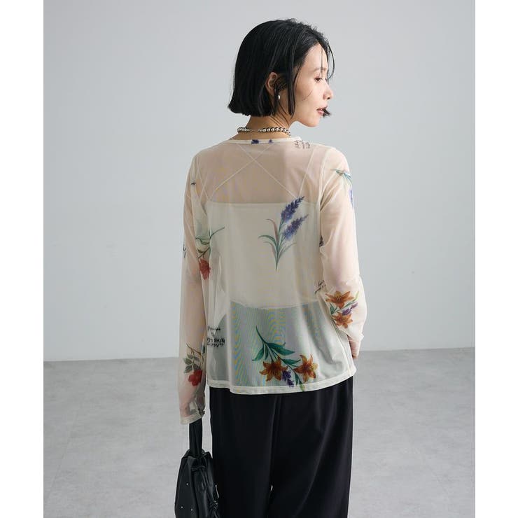 【WEB限定】フラワープリントシアーロンTEEⅡ | Green Parks  | 詳細画像7 