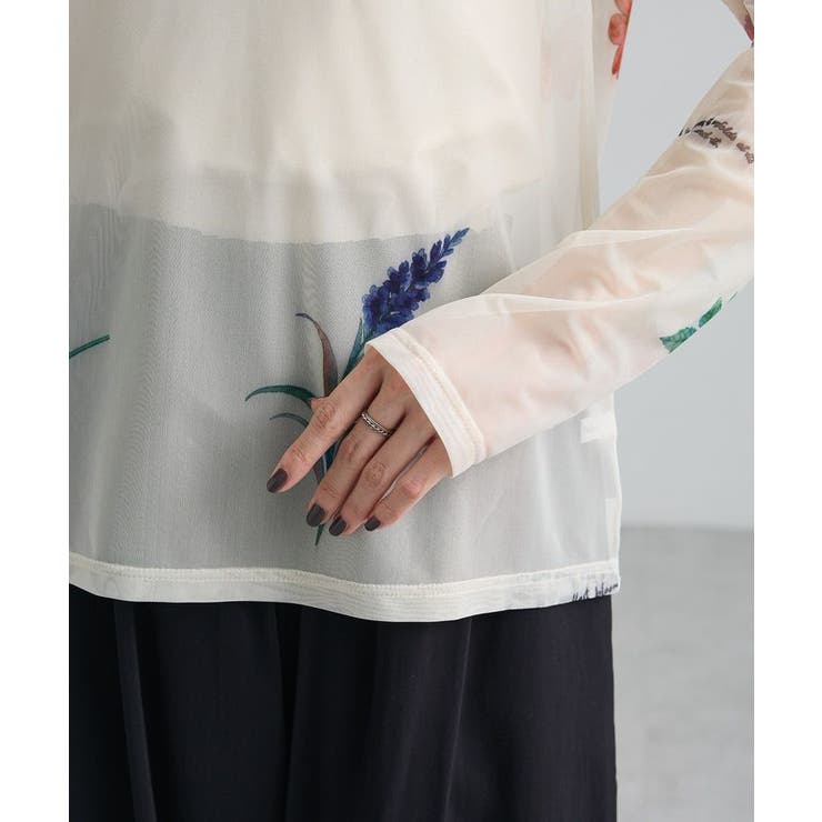 【WEB限定】フラワープリントシアーロンTEEⅡ | Green Parks  | 詳細画像9 