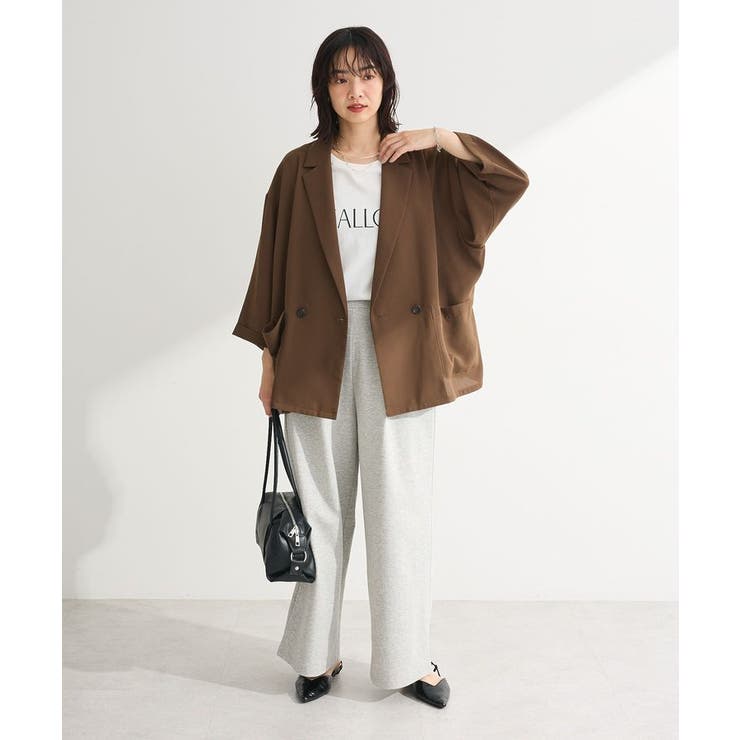 タックワイドスウェットパンツ | Green Parks  | 詳細画像3 