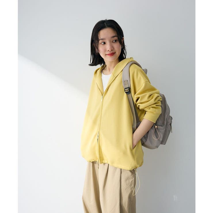 ダブルZIP裾ドロストパーカー | Green Parks  | 詳細画像15 