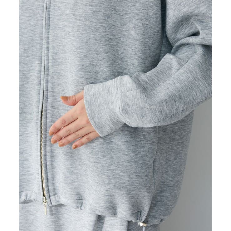 ダブルZIP裾ドロストパーカー | Green Parks  | 詳細画像9 