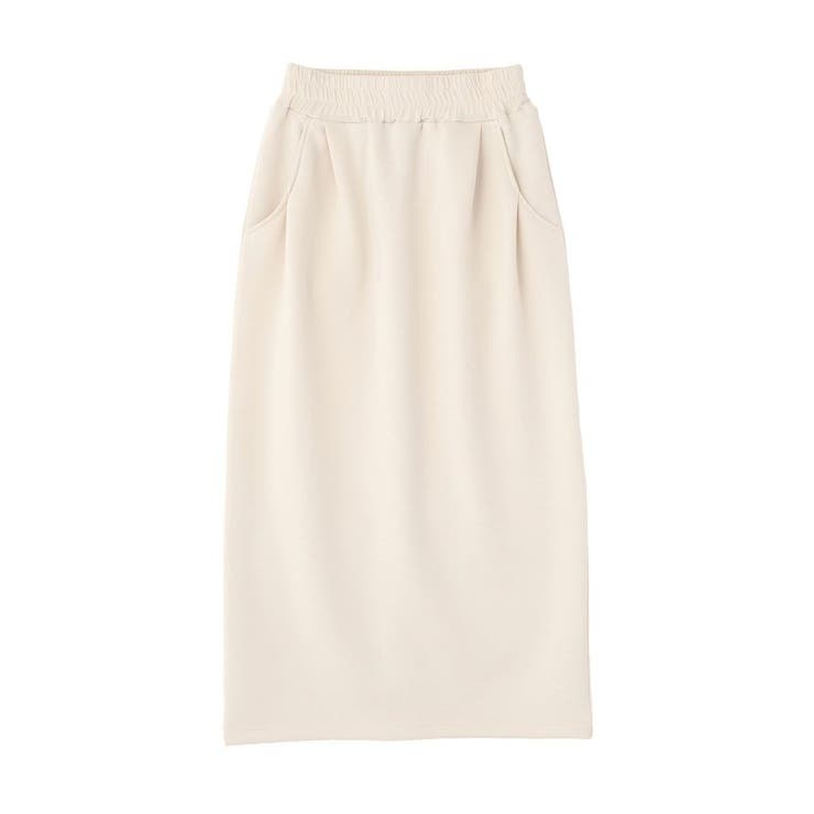 ライトベージュ | ウエストタックIラインカットスカート | Green Parks 