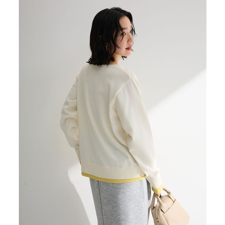 ヘンリーネックレイヤードニットプルオーバー | Green Parks  | 詳細画像6 