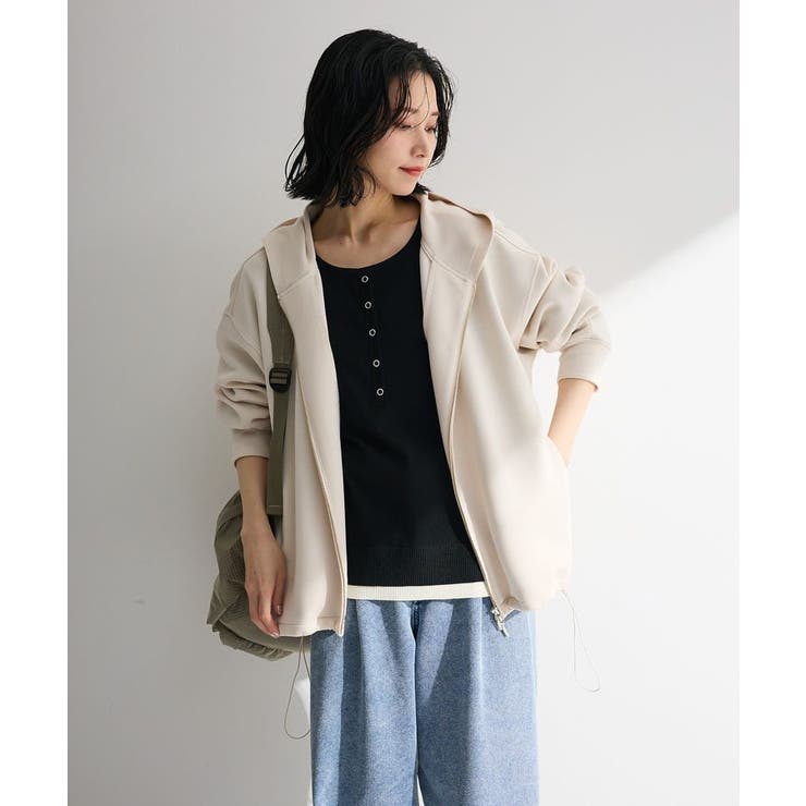 ヘンリーネックレイヤードニットプルオーバー | Green Parks  | 詳細画像10 