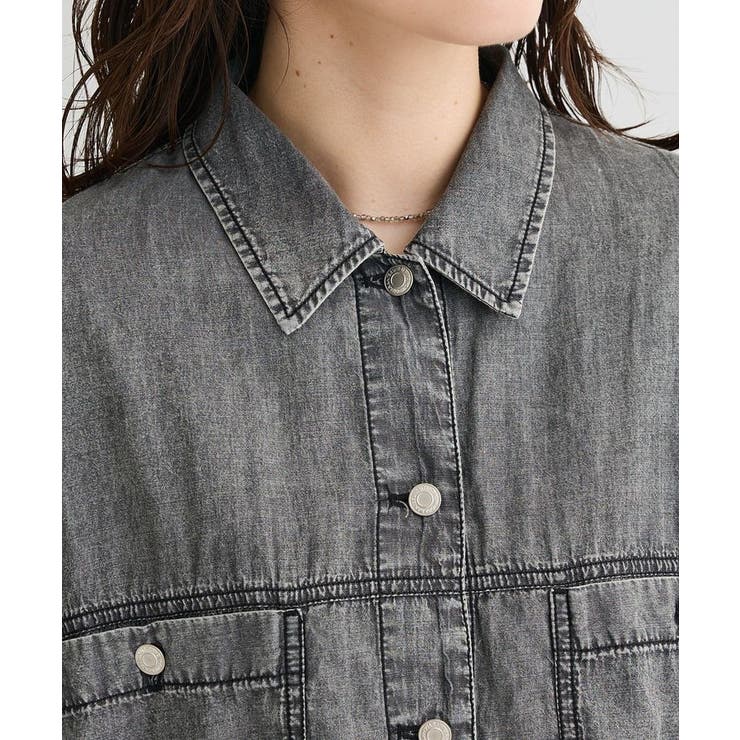 シアーデニムシャツGジャン | Green Parks  | 詳細画像8 