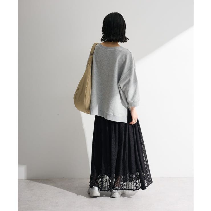 七分袖ロゴ裏毛プルオーバー | Green Parks  | 詳細画像4 