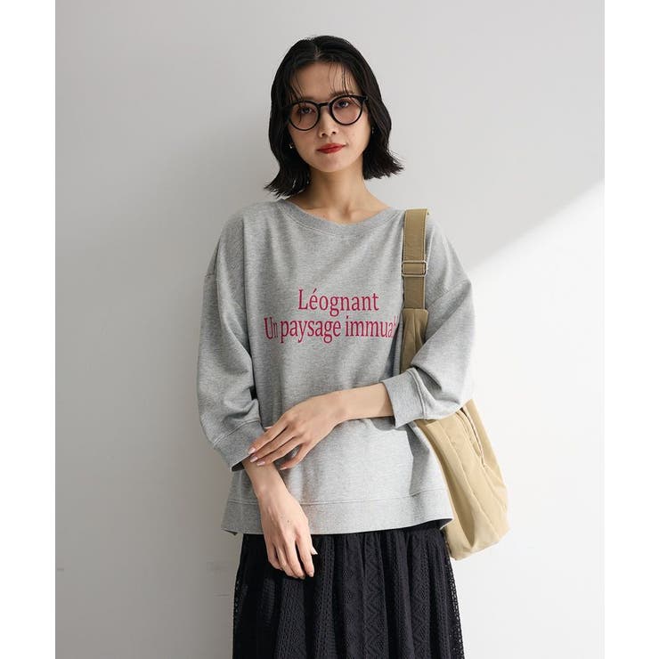 七分袖ロゴ裏毛プルオーバー | Green Parks  | 詳細画像5 