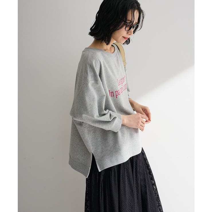 七分袖ロゴ裏毛プルオーバー | Green Parks  | 詳細画像6 