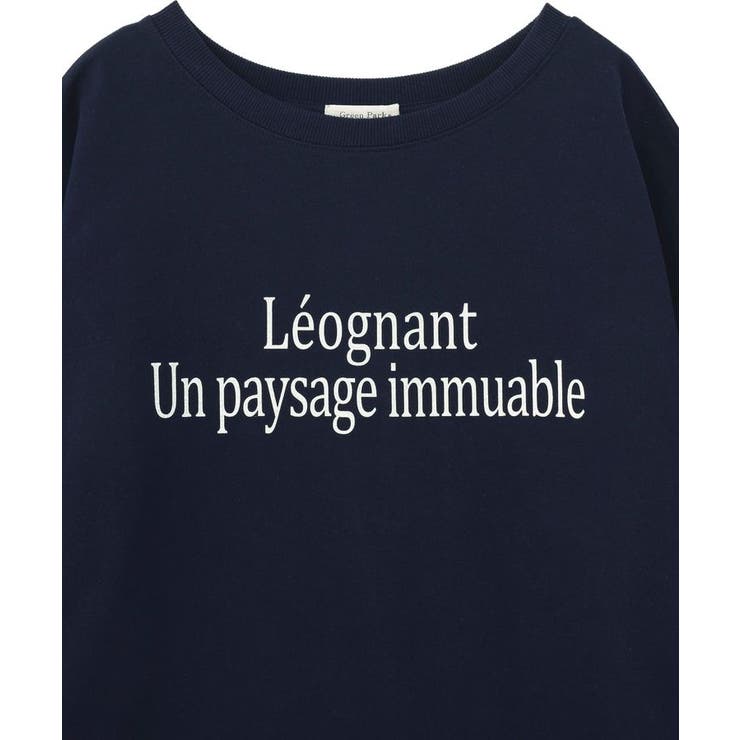 七分袖ロゴ裏毛プルオーバー | Green Parks  | 詳細画像23 