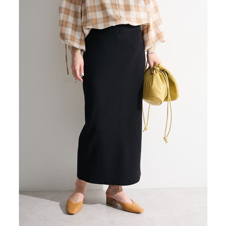 ブラック | ニットタイトスカート | Green Parks 