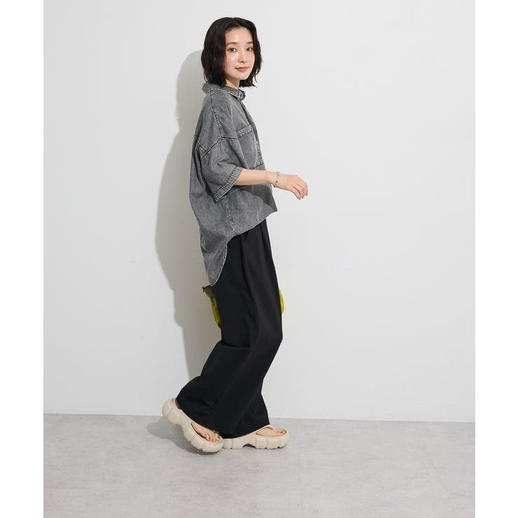 半袖シアーデニムシャツ | Green Parks  | 詳細画像18 