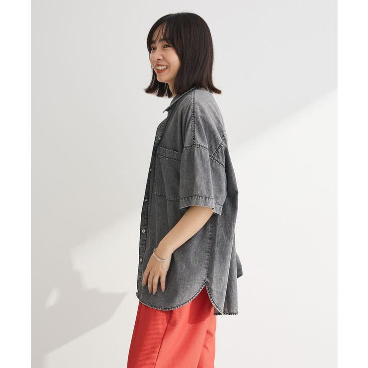 半袖シアーデニムシャツ | Green Parks  | 詳細画像28 