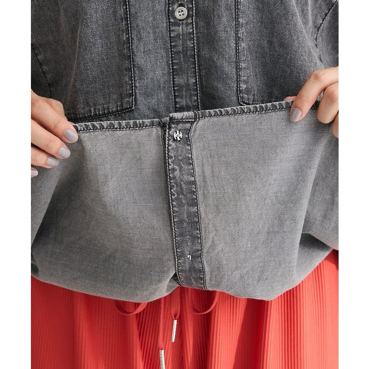 半袖シアーデニムシャツ | Green Parks  | 詳細画像35 