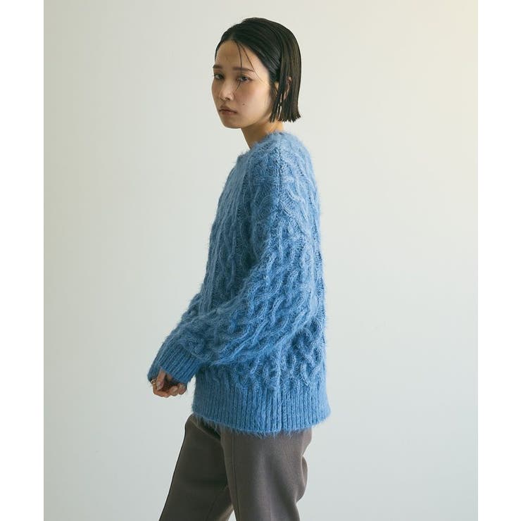armonia.シャギーケーブルニット[品番：GRPW0046614]｜Green Parks