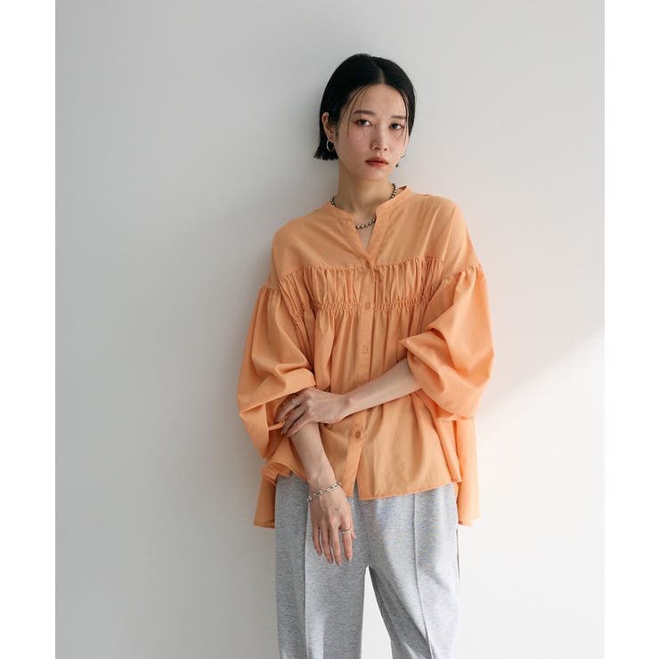 シャーリングスキッパーシャツ[品番：GRPW0048271]｜Green Parks