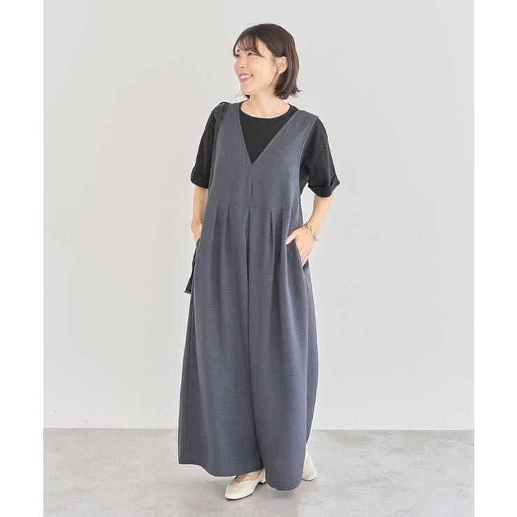 接触冷感麻調ゆったりサロペット | Green Parks  | 詳細画像17 