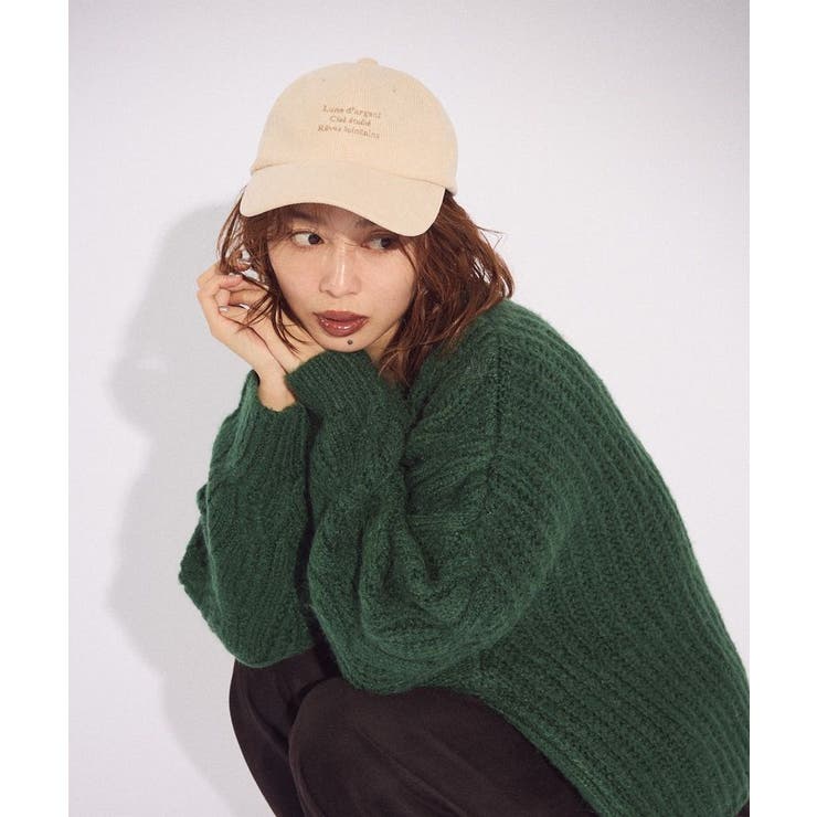 アイボリー | everywalk.コーデュロイロゴキャップ | Green Parks 