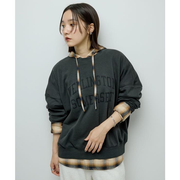 オーバーサイズロゴ裏毛プルオーバー | Green Parks  | 詳細画像10 