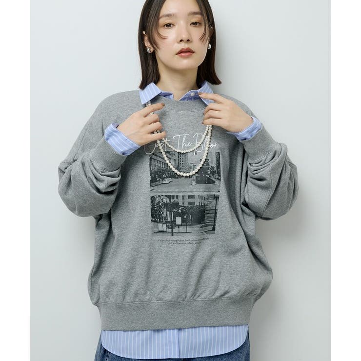 オーバーサイズロゴ裏毛プルオーバー | Green Parks  | 詳細画像4 