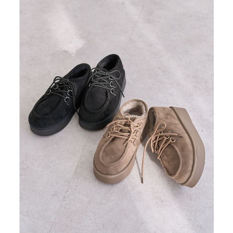 RUPIS.レースアップファーモカシューズ | Green Parks  | 詳細画像1 