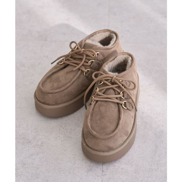 モカ | RUPIS.レースアップファーモカシューズ | Green Parks 