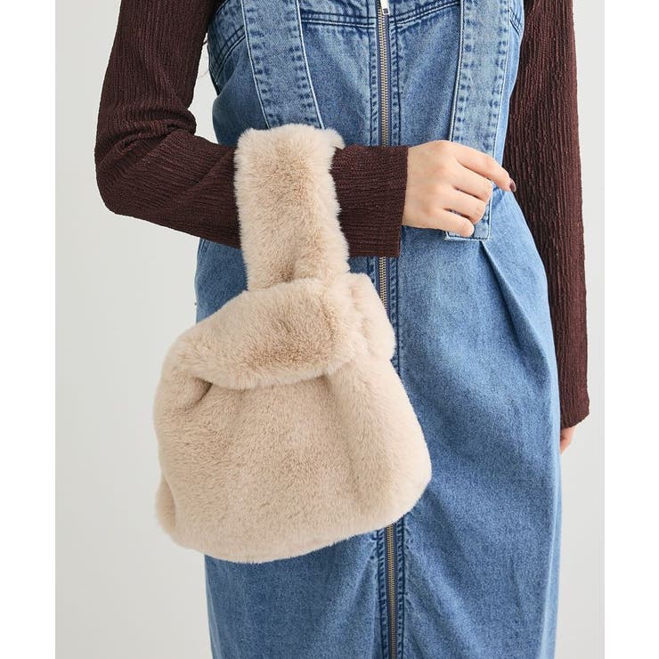 ETS.ミンク風ファーミニトートバック | Green Parks  | 詳細画像9 