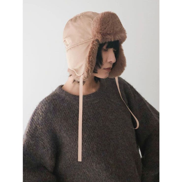 Yohji Yamamoto Femme ニット フライトキャップ Yohji Yamamoto Femme ニット フライトキャップ