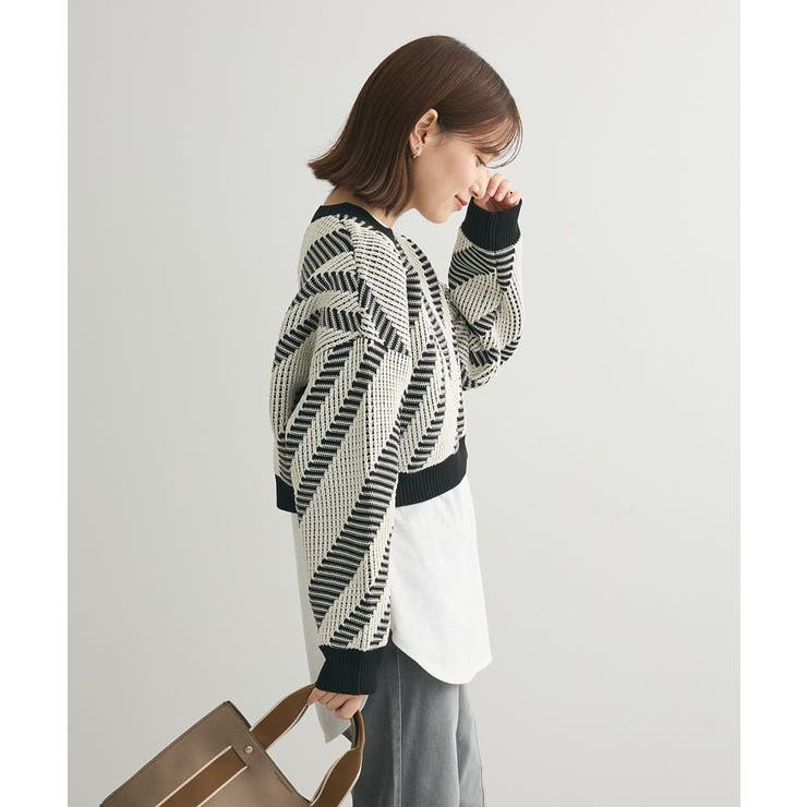 ・ELENCARE DUE ジャカードショートニット | Green Parks  | 詳細画像6 