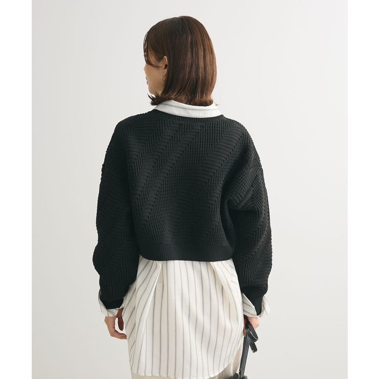 ・ELENCARE DUE ジャカードショートニット | Green Parks  | 詳細画像15 