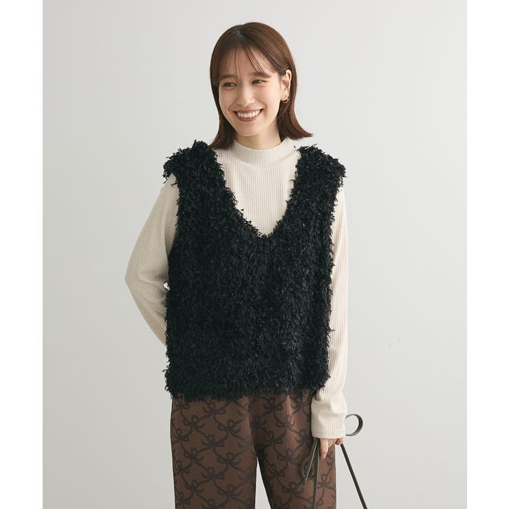 SUGAR SPOON フェザーヤーンベスト[品番：GRPW0046645]｜Green Parks